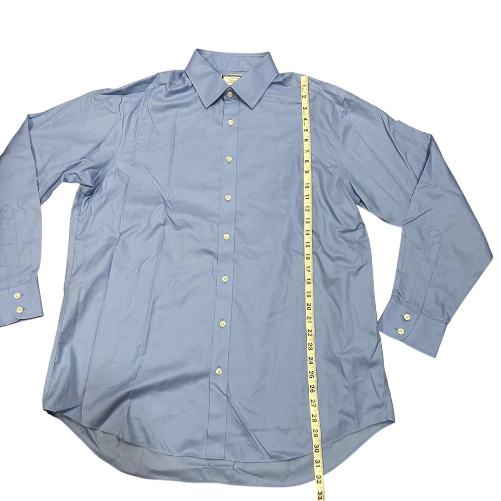 Charles Tyrwhitt Mens Light Blue Classic Fit Non-Iron Dress Shirt 17 36 43 91cm - Picture 4 of 5